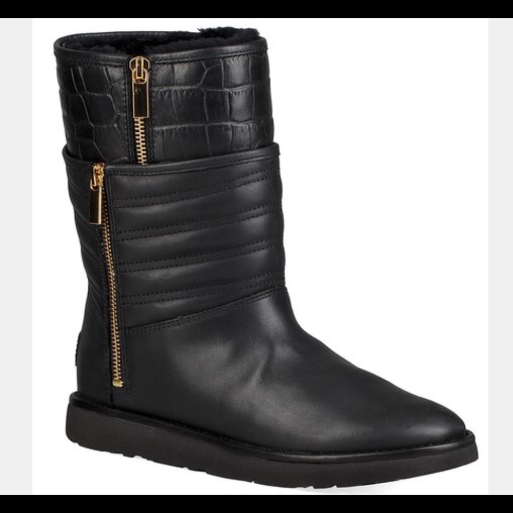 💯NEW UGG Crocodile Leather Cold Weather Boots